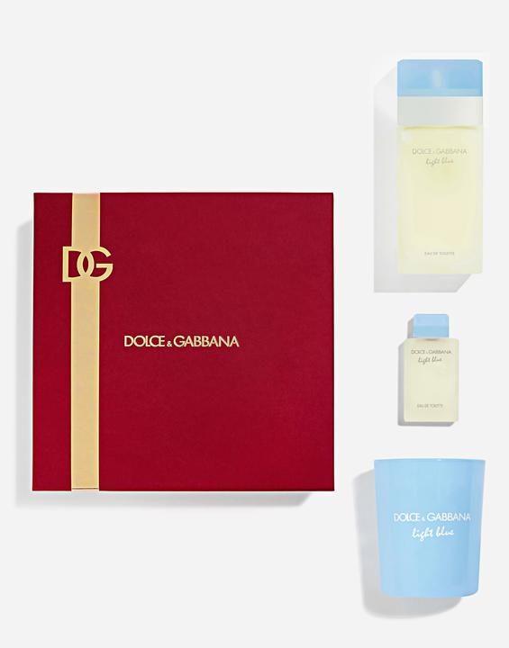 Produktbild Dolce & Gabbana Light Blue Xmas Set - Eau De Toilette 50 Ml, Candle 70 G, Mini Eau De Toilette