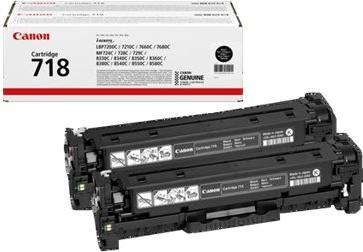 Actual product image Canon TON 2662B017 718 Cartr. 2er-Pa (FC)