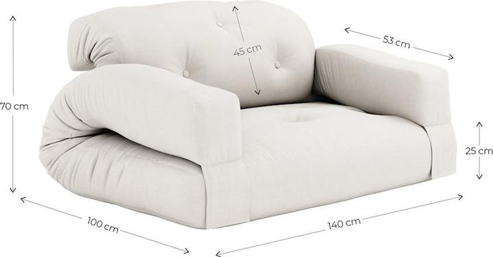 Actual product image Karup Design Hippo (2 person sofa, Sofa bed)