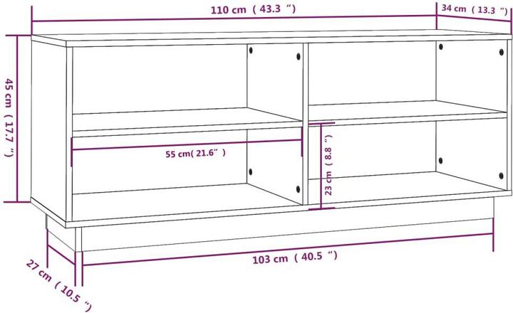 Produktbild VidaXL Carla (110 x 34 x 45 cm)