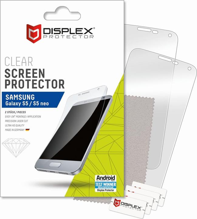 Produktbild Displex Easy-On Protector (2 Stk., Samsung Galaxy S5)