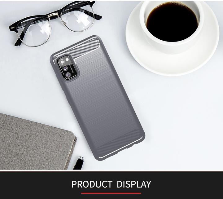 Actual product image Cadorabo TPU Ultra Slim carbon stainless steel Combi Cover (Samsung Galaxy A41)