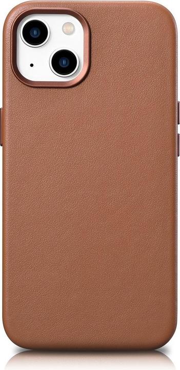 Image du produit iCarer Étui en cuir pour iPhone 14 Marron (WMI14220705-BN) (Compatible MagSafe) (Apple iPhone 14)