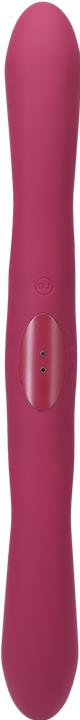 Actual product image Tryst Duet - Double Ended Vibrator with Wireless Remote - Berry