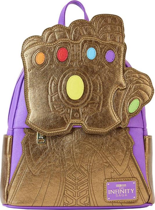 Actual product image Loungefly Marvel by sac à dos Shine Thanos Gauntlet