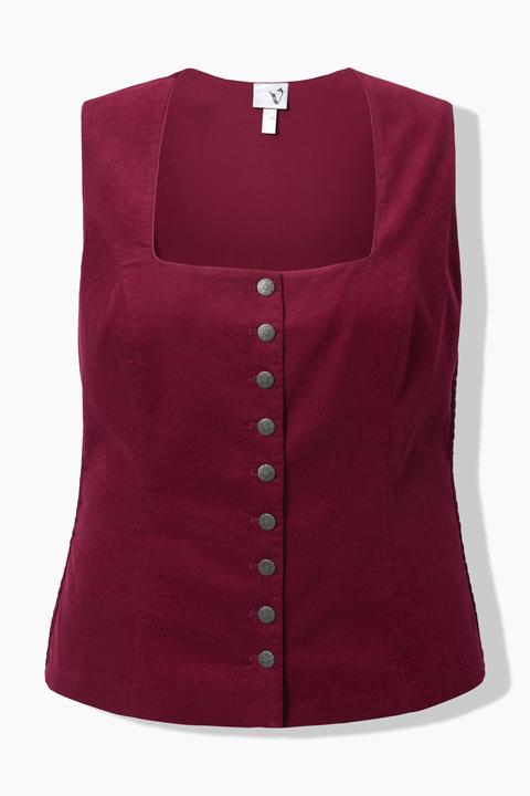 Actual product image Ulla Popken Corduroy Bodice Blouse (50)