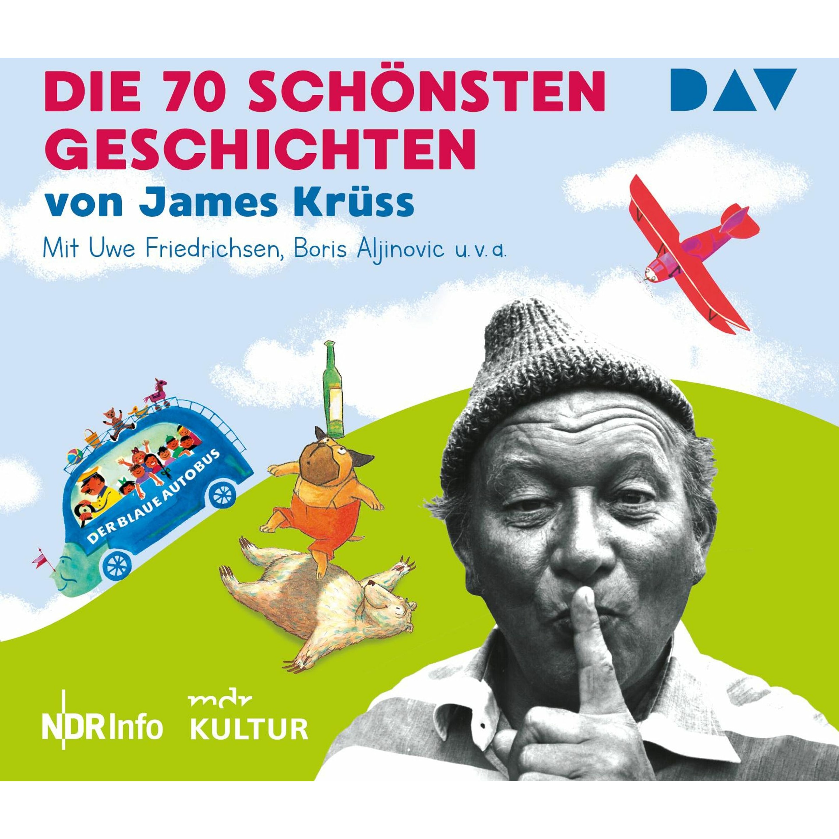 Die 70 schönsten Geschichten von James Krüss, Hörbücher von Witta Pohl, Wolfgang Völz, Boris Aljinovic, Uwe Friedrichsen...