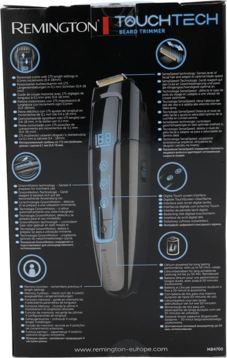Actual product image Remington touch tech