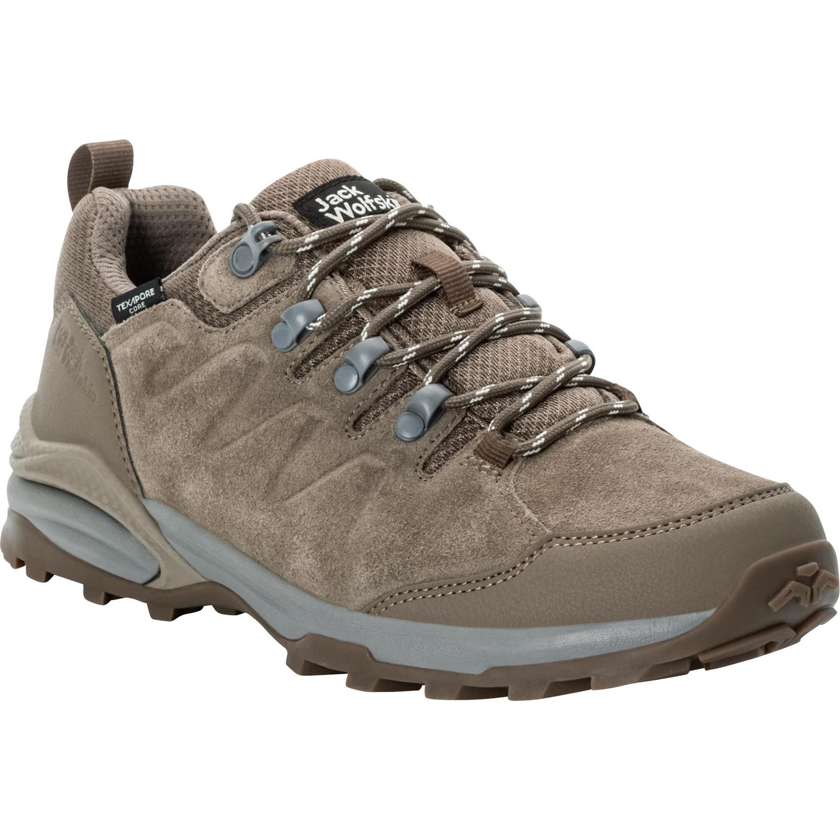 Jack Wolfskin, Damen, Wanderschuhe, Refugio Texapore Low W (42.5), Braun