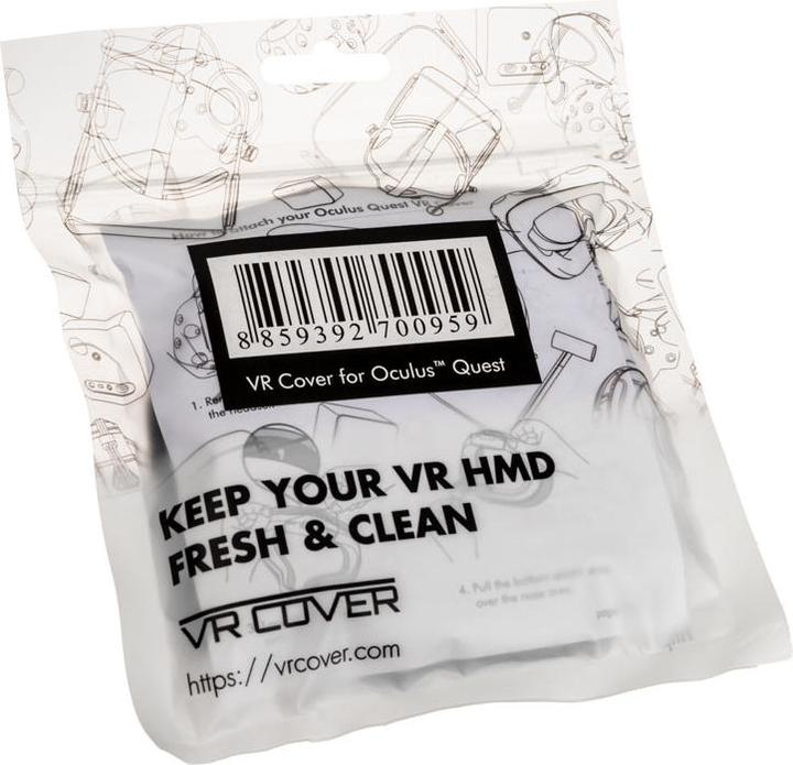 Image du produit VR Cover Oculus Quest Housse Convient pour (Accessoires VR) : Oculus Quest Noir