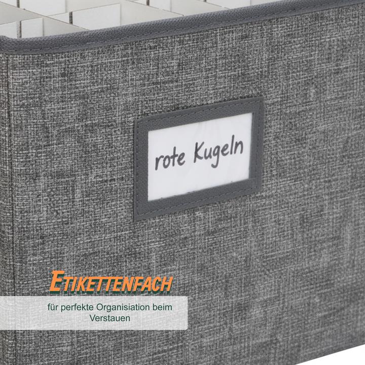 Produktbild Relaxdays Weihnachtskugel-Aufbewahrungsbox (66.50 cm)