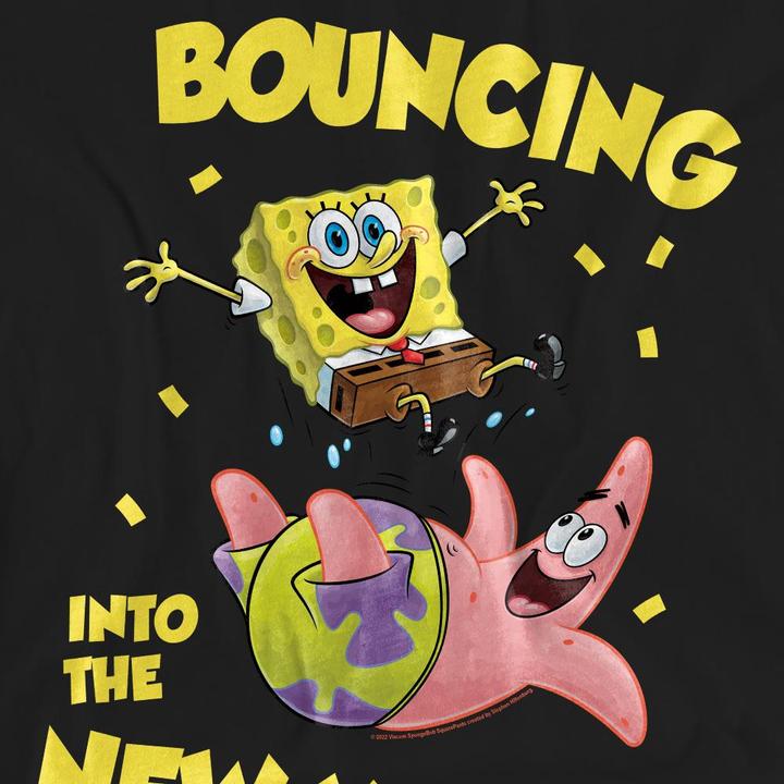 Produktbild Spongebob Squarepants Bouncing Into The New Year TShirt (M)