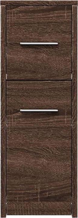 Image du produit vidaXL Armoire de salle de bain Étroite avec roulettes aspect chêne