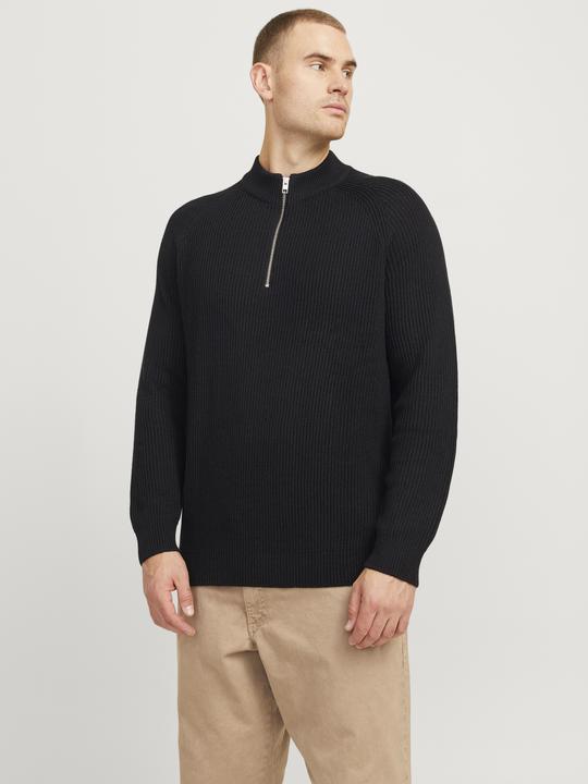 Produktbild Jack & Jones Plus Size Strickpullover mit Halber Reissverschluss Strickpullover mit Halber Reissverschluss (6XL)