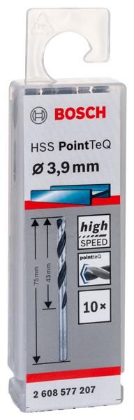 Actual product image Bosch Professional Zubehör Metal twist drill HSS PointTeQ, DIN 338, 3.9 mm, pack of 10 (3.9 mm)