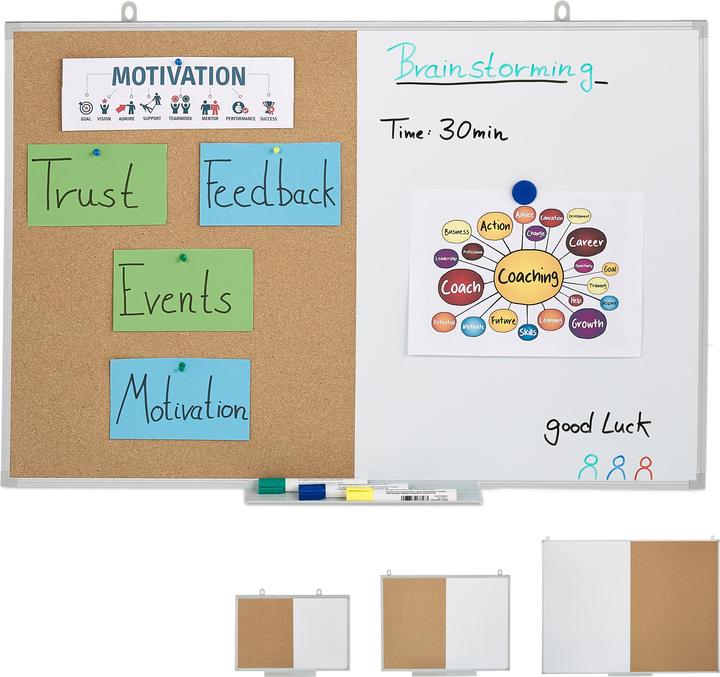Actual product image Relaxdays Combination board (Combination board, 90 x 7 x 60 cm)