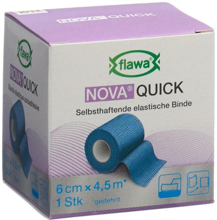 Produktbild Flawa Quick kohäsive Reissbinde 6cmx4.5m blau