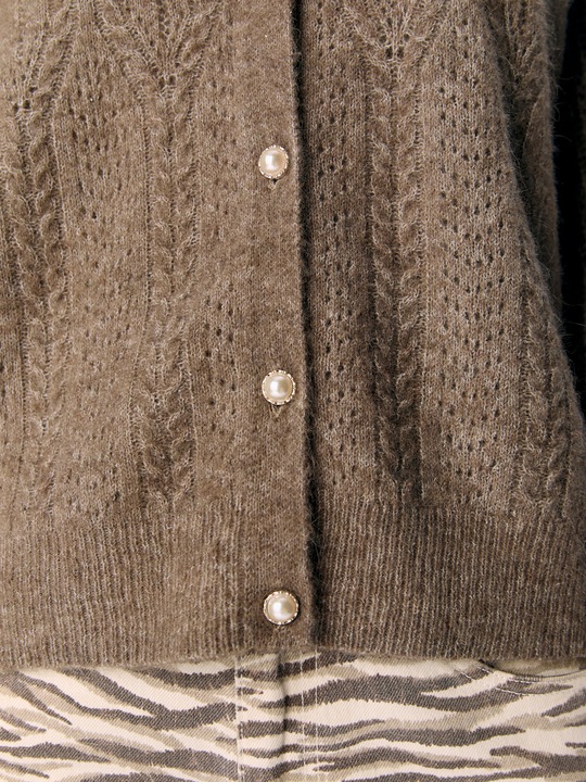 Actual product image Object Alpaka-Wollmix Strickjacke (S)