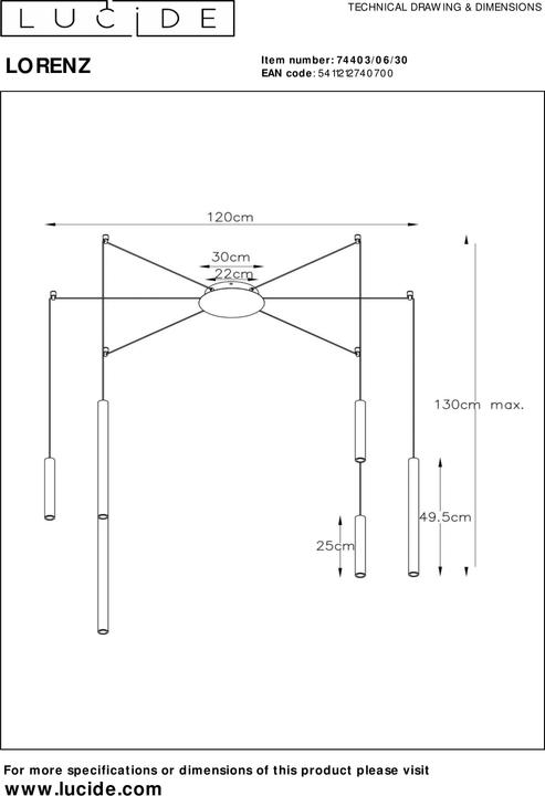 Immagine prodotto Lucide Lorenz (325 lm)