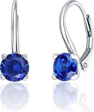 JVD Silver earrings withue zircons SVLE0503XF3M108