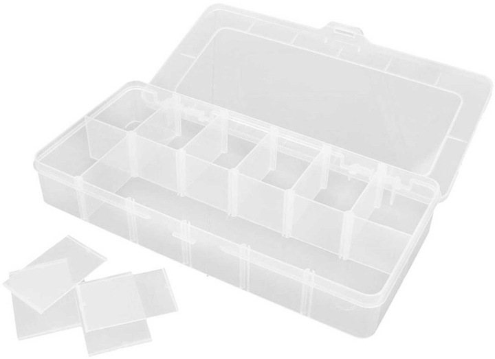 Immagine prodotto Robitronic cassetta di smistamento 12 scomparti 260x125x43,5mm variabile