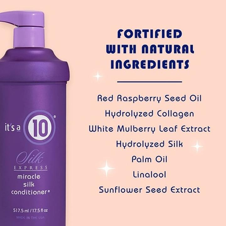 Actual product image It's A 10 Silk Express Miracle Silk Conditioner 17.5 fl. oz. (517 ml)