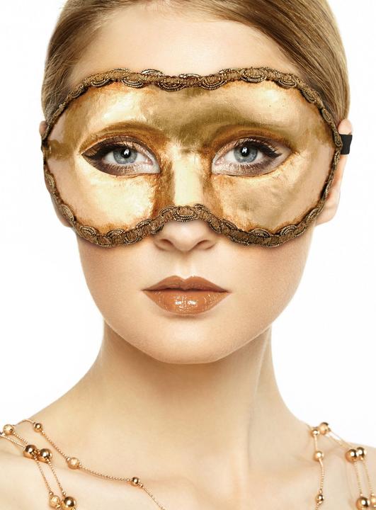 Actual product image Maskworld Colombina oro Venezianische Maske