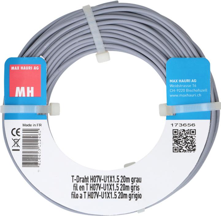 Produktbild Max Hauri T-Draht H07V-U1X1.5 (20 m)