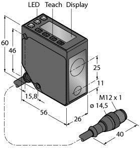 Actual product image Turck Opto Sensor Laser Measuring System LE550IC1QP