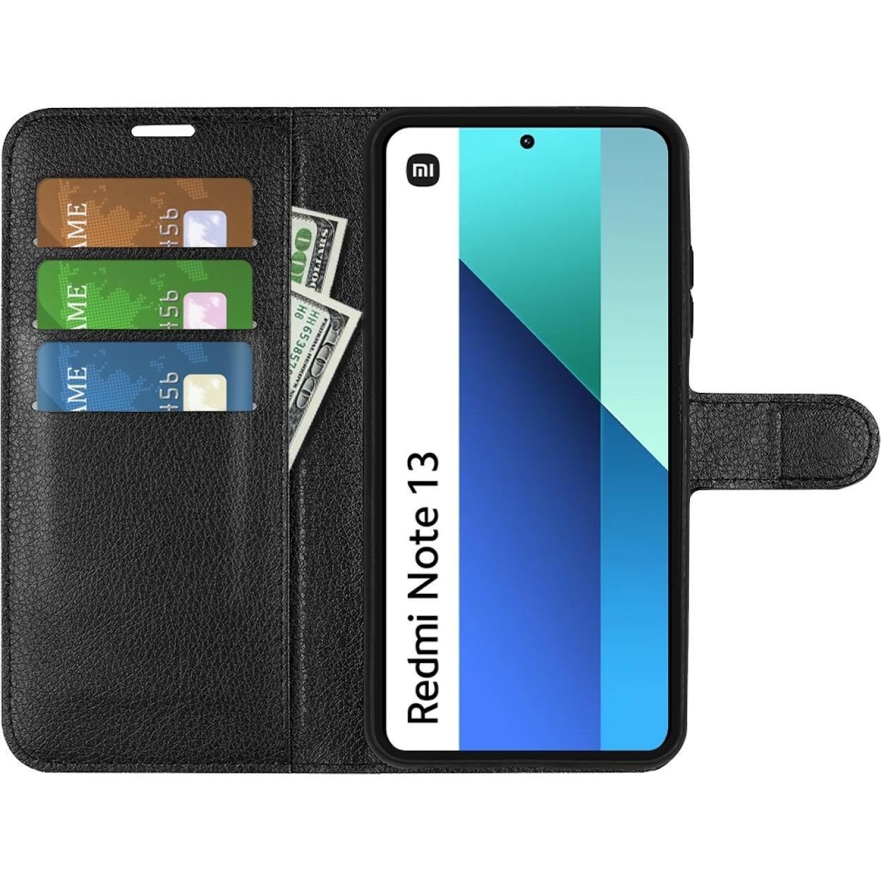 Thumbnail - Screenguard Xiaomi Redmi Note 13 4G Leather Guard Lederhülle (Xiaomi Redmi Note 13 4G), Smartphone Hülle, Schwarz