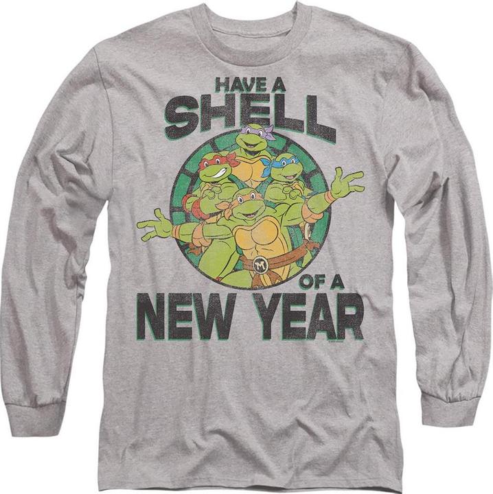 Actual product image Teenage Mutant NT Unisex Adult Shell Of A New Year T-Shirt (XL)