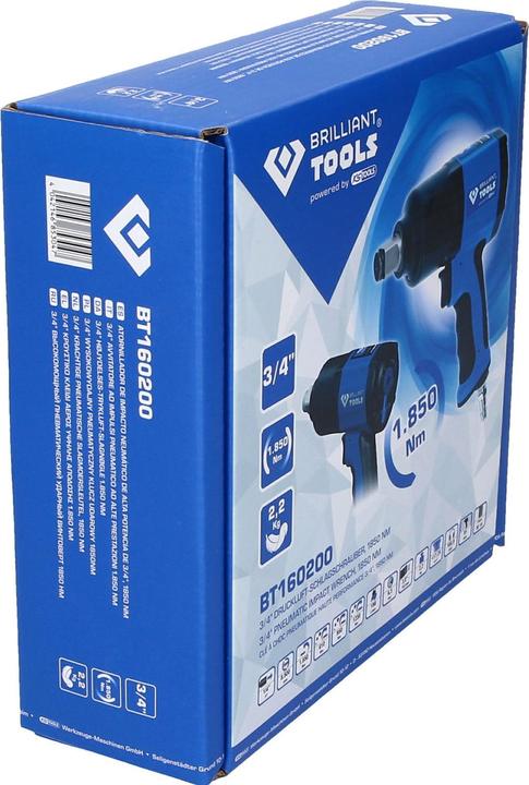Actual product image Brilliant Tools BT160200 3/4 air impact wrench