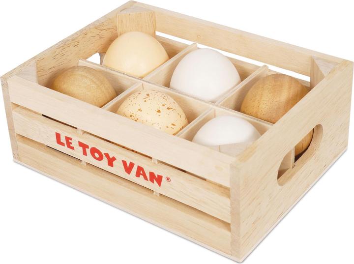 Image du produit Le Toy Van OEufs de ferme (6 pièces) pour le magasin d'alimentation