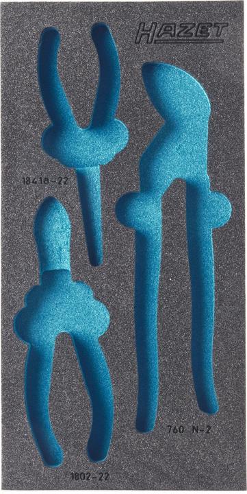 Actual product image HAZET 2C soft foam insert 163-96L