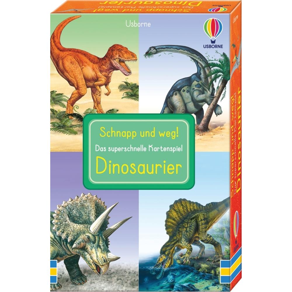 Usborne Publishing Schnapp und weg! Das superschnelle Kartenspiel: Dinosaurier (Deutsch)