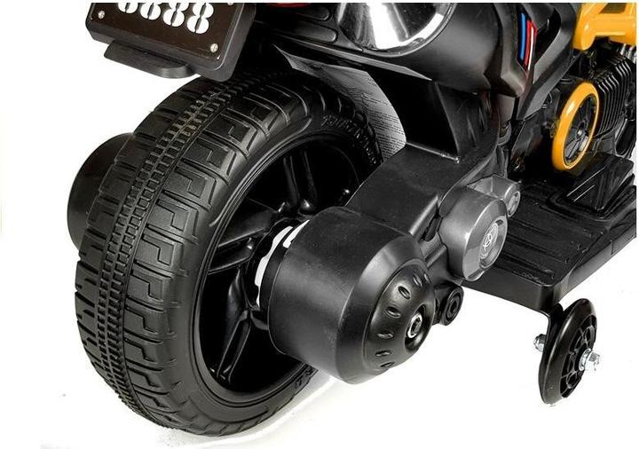 Lean Toys Elektromotorrad für Kinder GTM1188, gelb (6 V)