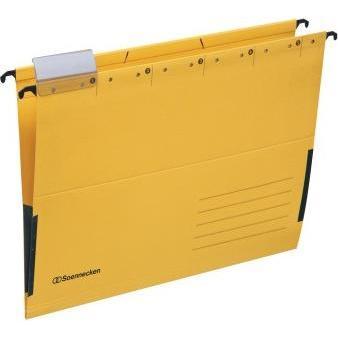 Soennecken, Mappe, Hängetaschen gelb A4 Leinenfrösche 220g Recyclingkarton 25 St./Pack. (A4, 1 x)