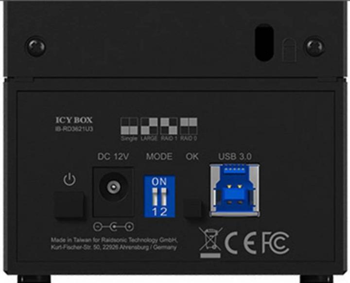Actual product image Icy Box Enclosure RAID enclosure for 2x HDD, IB-RD3621U3 (3.5")