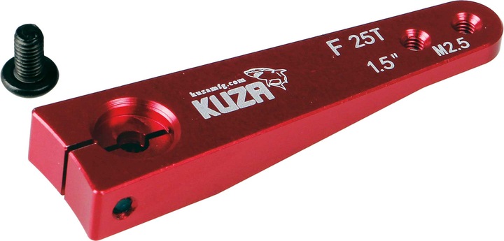 Produktbild Kuza Servohebel 1-Arm Futaba 25T 38/32mm 1.5" M2,5 Heavy Duty V2 Aluminium