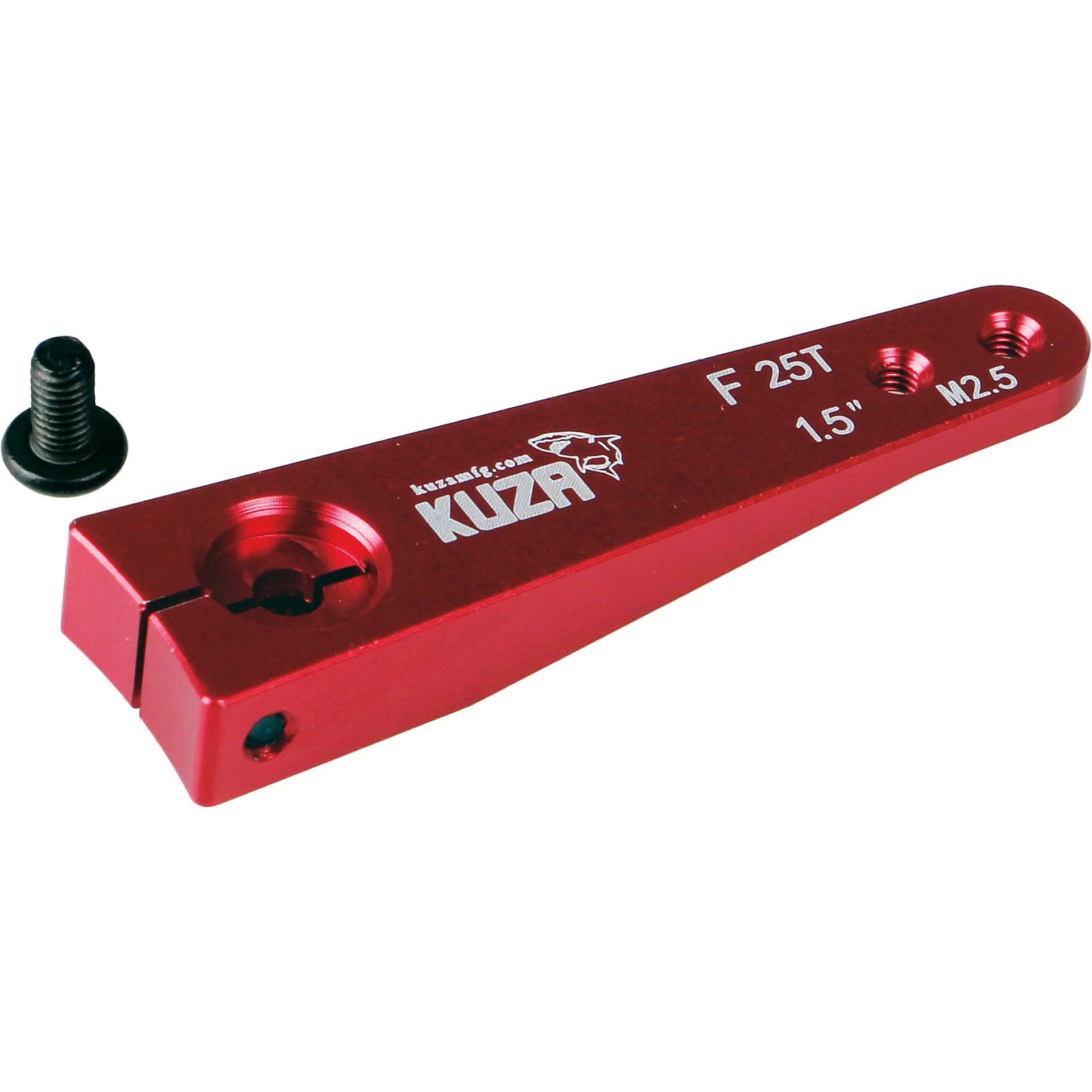 Kuza Servohebel 1-Arm Futaba 25T 38/32mm 1.5" M2,5 Heavy Duty V2 Aluminium