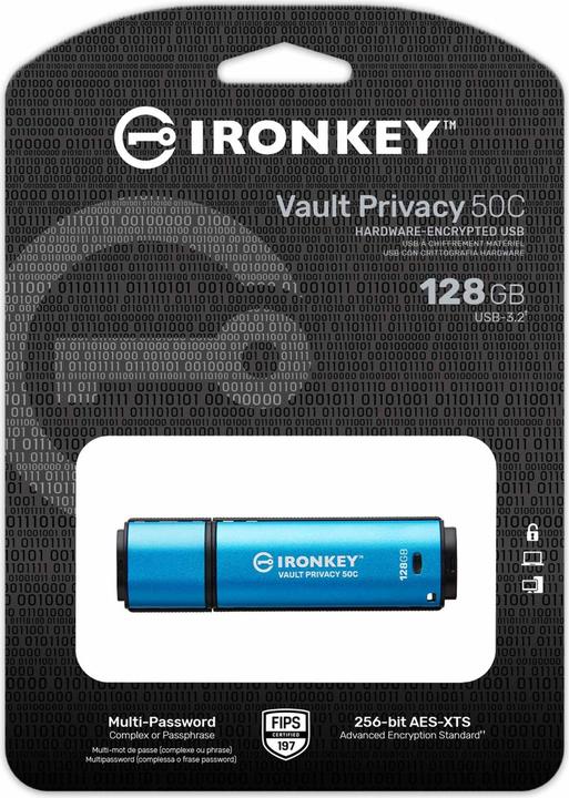 Produktbild Kingston IronKey Vault Privacy 50C (128 GB, USB-C)