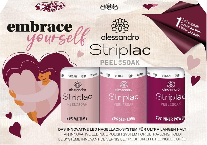 Immagine prodotto Alessandro Striplac Peel or Soak - Set Abbraccia te stesso (Pink, Smalto)