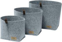 Actual product image Wenko Filz-Korb Mod. Feli M Aufbewahrungskorb mit umklappbarer Krempe