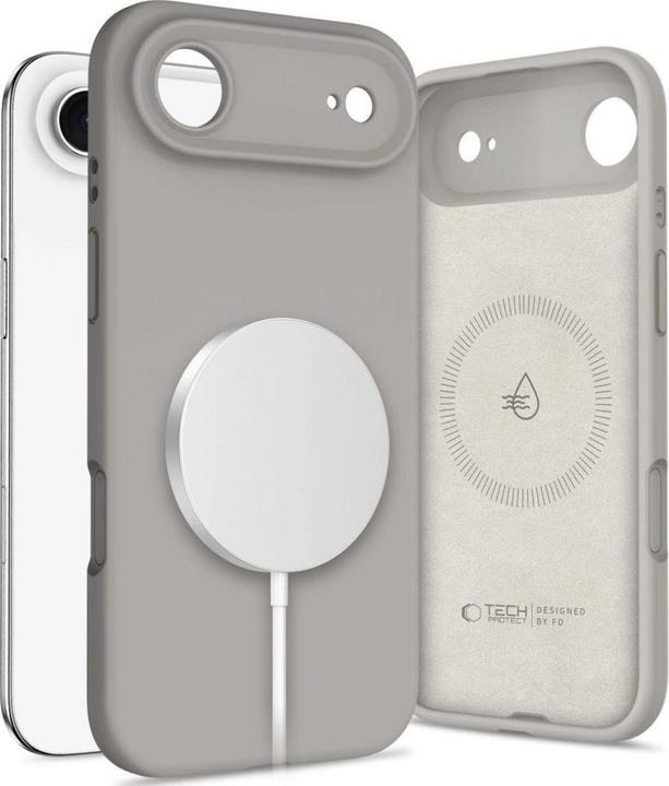 Produktbild Tech-Protect Silicone MagSafe Case für iPhone 17 Air - Grau (Apple iPhone 17 Pro)