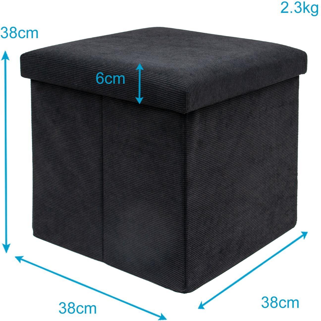 Thumbnail - Intirilife, Hocker + Pouf, Faltbarer Sitzhocker