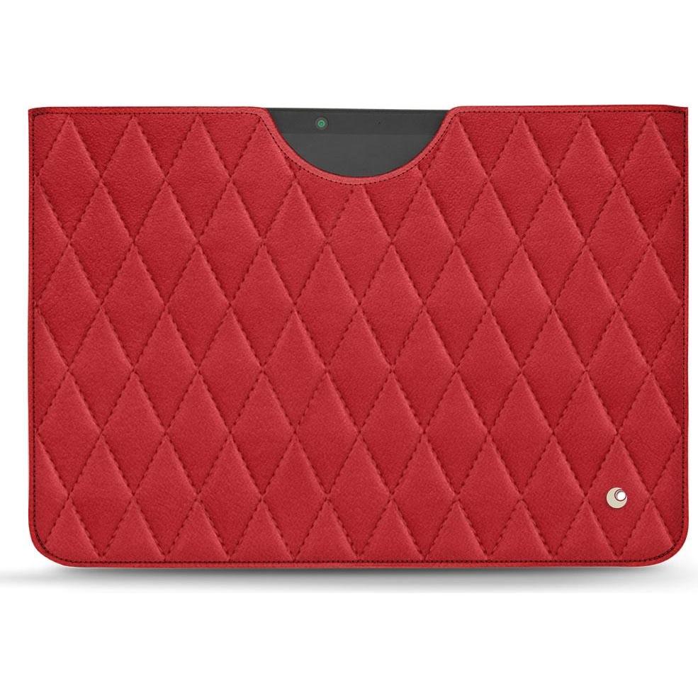 Noreve Lederschutzhülle (Microsoft Surface Pro X), Tablet Hülle, Rot