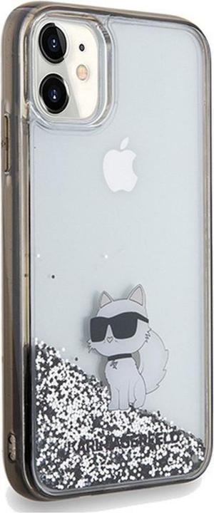 Produktbild Karl Lagerfeld KLHCN61LKCNSK iPhone 11 / Xr 6.1" transparent hardcase Liquid Glitter Choupette (Apple iPhone 11, Apple iPhone XR)
