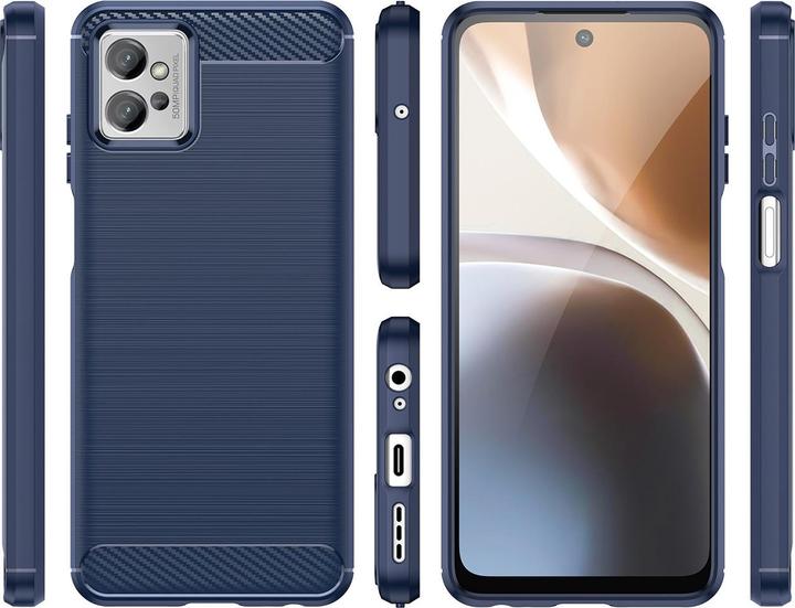 Actual product image Hurtel Carbon Case case for Realme C35 flexible silicone carbon cover black (Realme C35)