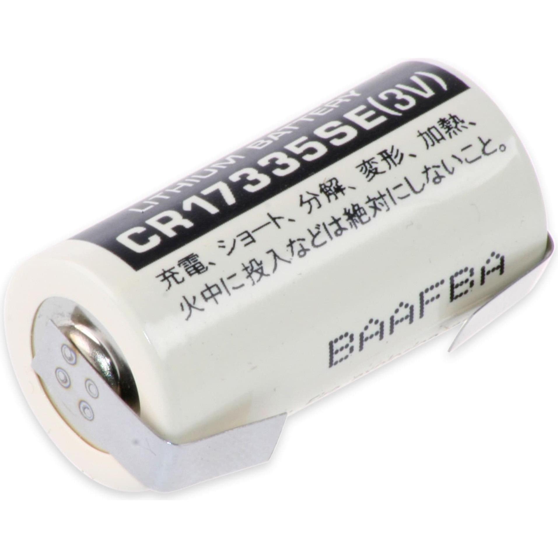 Thumbnail - FDK CORPORATION Lithium-Batterie CR 17335SE, 2/3A, mit U-Lötfahne, 3 V-, 1800 mAh (1 Stk., 2/3 A, 1800 mAh), Batterien +...