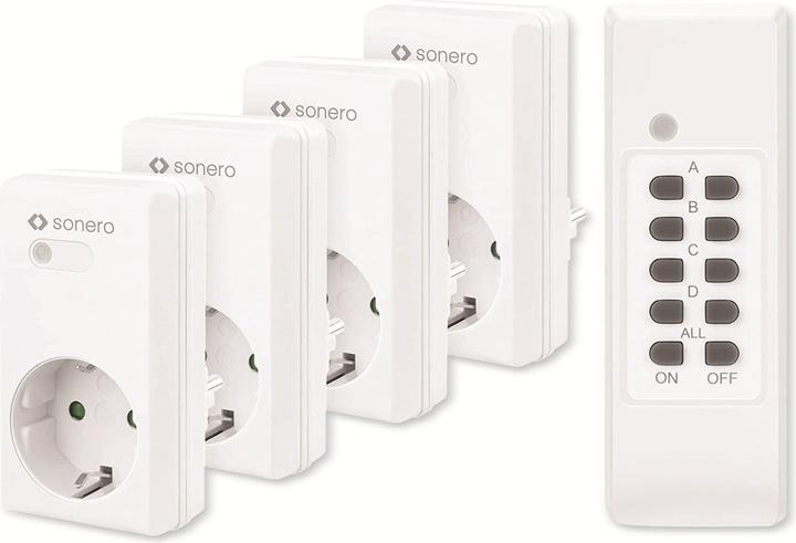 Sonero Radio-controlled socket set S-RCS204, indoor (30 m)